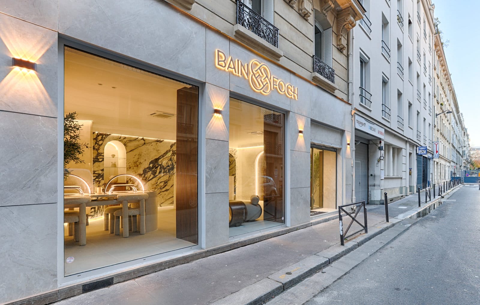 Façade Bain Foch Paris — 26 rue Le Sueur, Paris 16ème